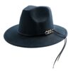 Chapeau Hat in Black Classic for Men Model Fedora