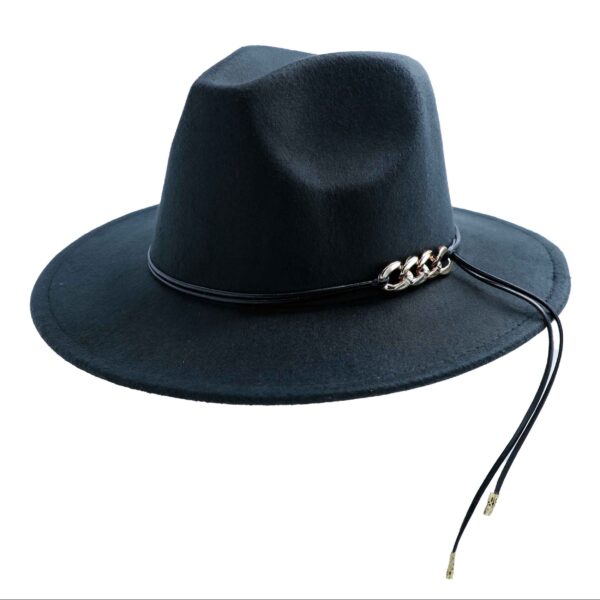 Chapeau Hat in Black Classic for Men Model Fedora