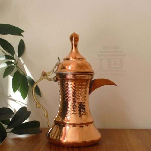 Hammered Copper Dallah Coffee Pot for Brewing Qahwa & Arabic Coffee – Bita