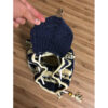 Crochet Casual Backpack with Geometric Design Handmade
