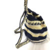 Crochet Casual Backpack with Geometric Design Handmade