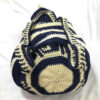 Crochet Casual Backpack with Geometric Design Handmade