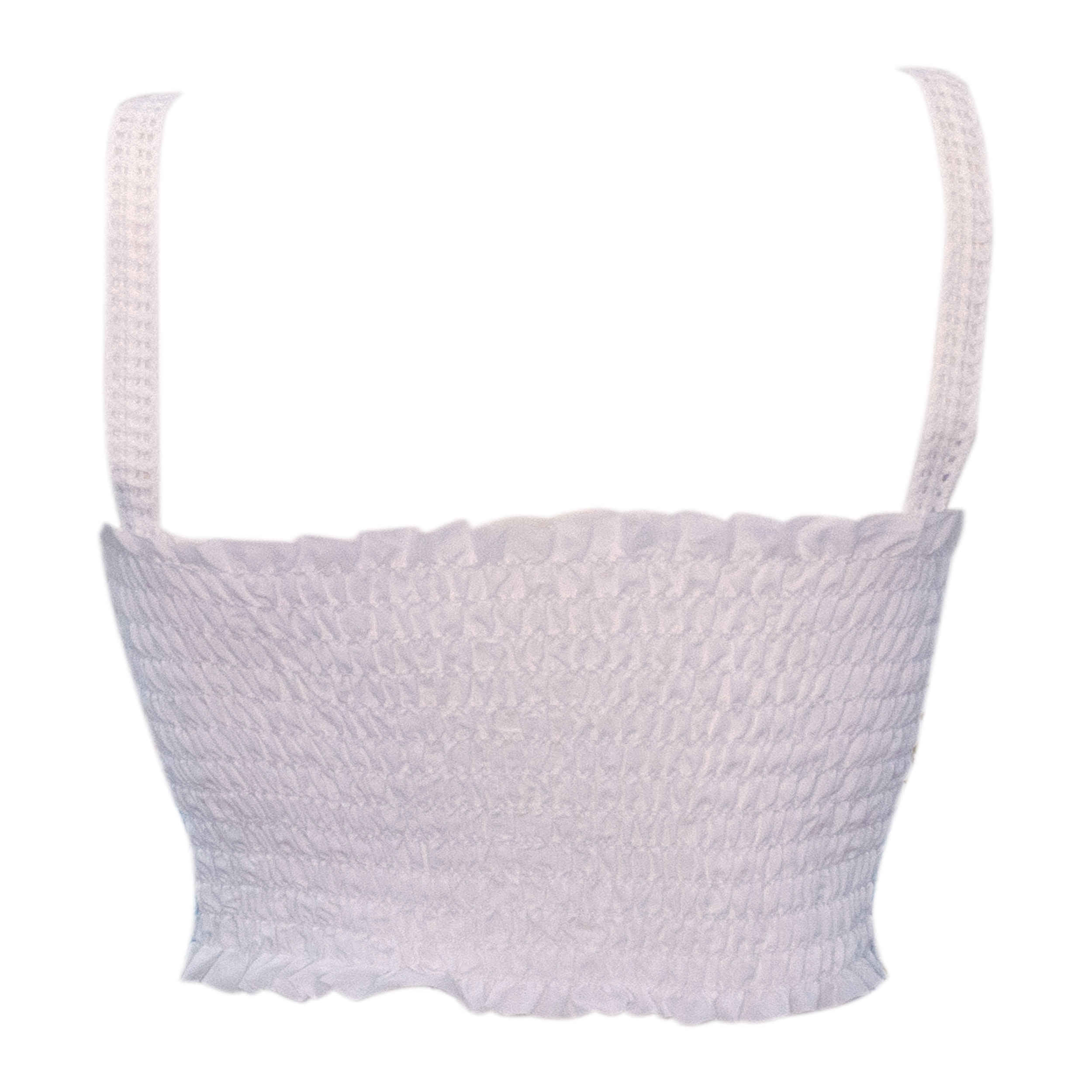 Crochet Crop Top for Women Handwoven Model Rainbow