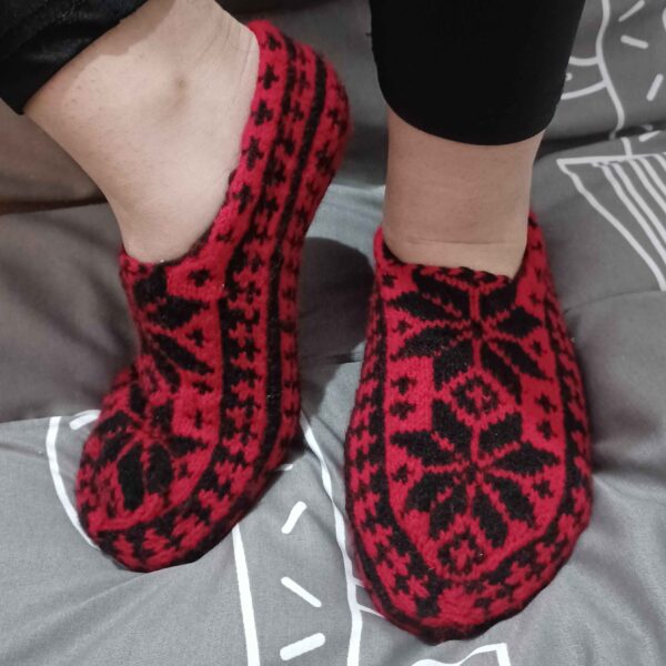 Crochet Giveh Slippers for Women with Traditional Design Handwoven