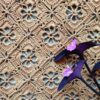 Crochet Tablecloth Hand Knitted in Bohemian Style Floral Design