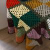 Crochet Tablecloth Hand Knitted in Checkered Design