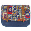 Bohemian Crossbody Shoulder Bag with Persian-Inspired Geometric Pattern