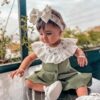 Cute Baby Bib with Floral Design Model Paradise
