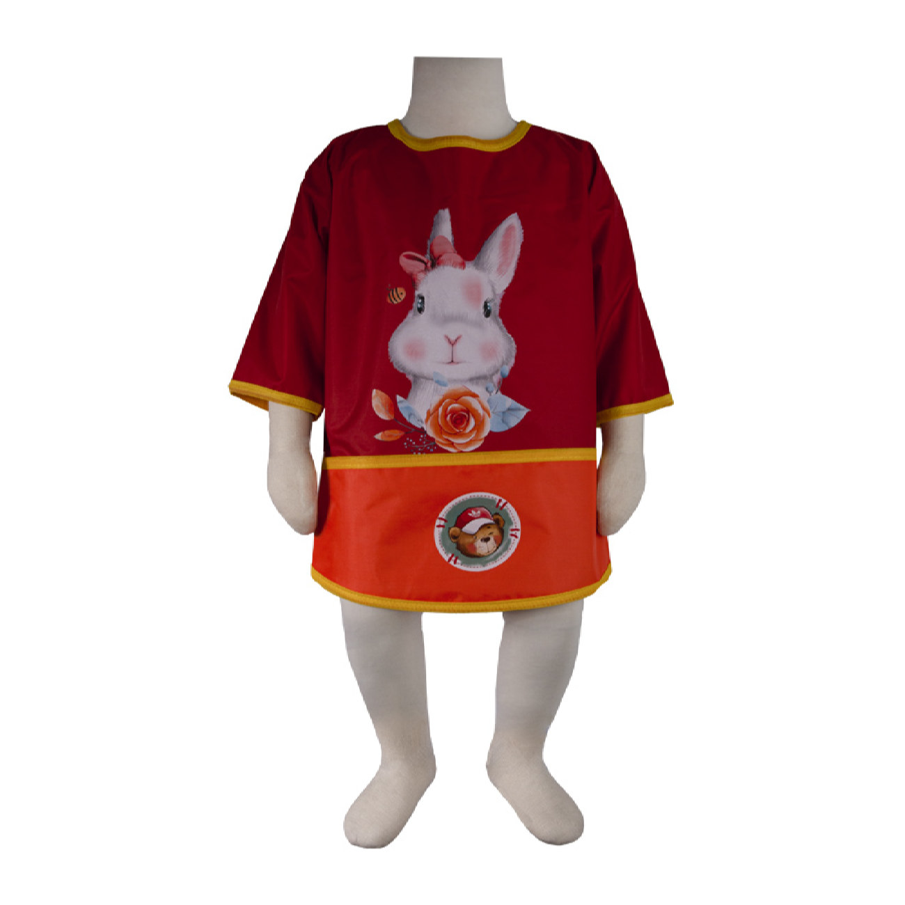Baby Bib with Sleeves Model Rabbit