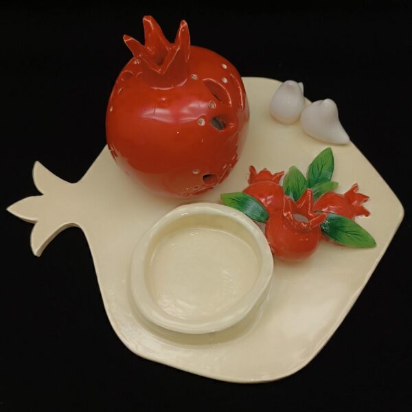 Decorative Ceramic Candle Holder Handcrafted Model Yalda