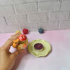 Decorative Ceramic Candle Holder with Cat House Design Handcrafted