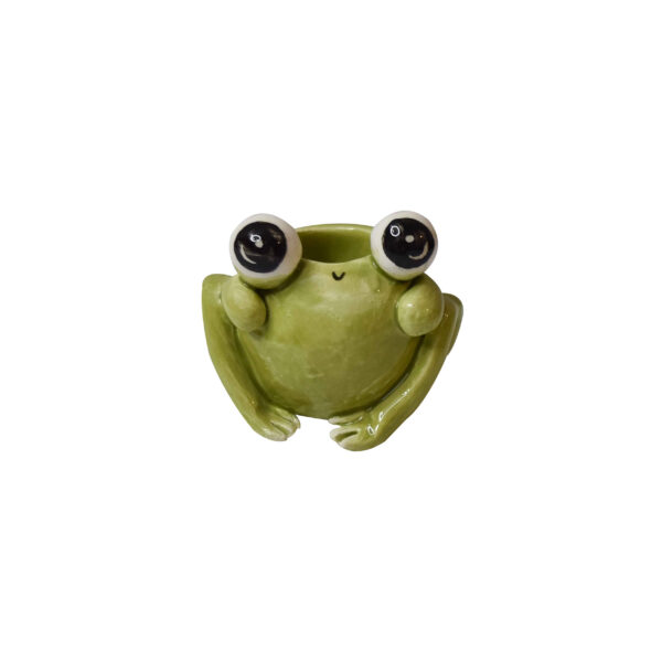 Decorative Ceramic Candle Holder with Frog Design – Ideal for Home Decor