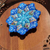 Decorative Copper Plate with Wooden Frame in Persian Minakari for Wall Decor
