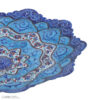 Decorative Copper Plate with Persian Minakari Painted Enamelwork for Table Decor