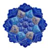 Decorative Copper Wall Plate with Persian Minakari Enamelwork