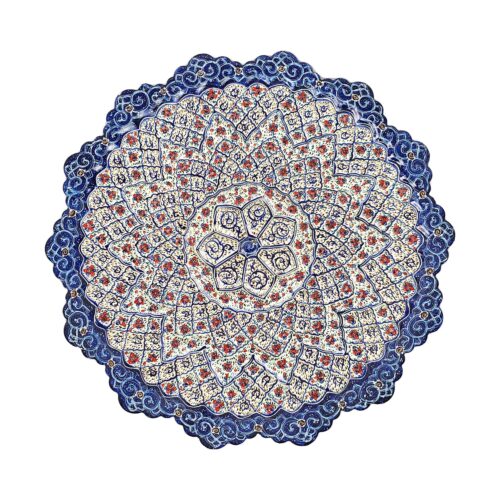Decorative Minakari On Copper Plate Hand-Painted Enamelwork