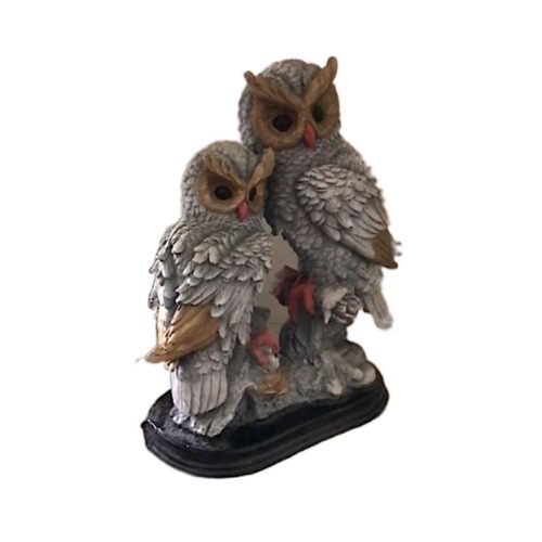 Decorative Owls Figurine – Artisan Decor Piece