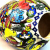 Decorative Persian Ceramic Vase Hand-Painted in Gol o Morgh Design