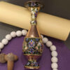 Decorative Persian Copper Vase Handcrafted Traditional Floral Design