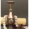 Decorative Persian Copper Vase Handcrafted Traditional Floral Design