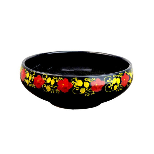 Decorative Pottery Bowl Artistic in Floral Design for Home Decor