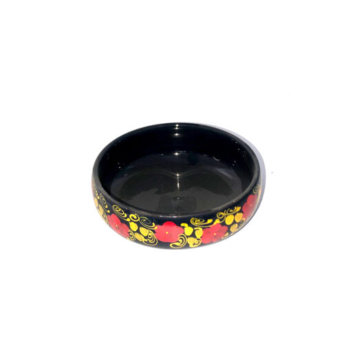 Decorative Pottery Bowl Artistic in Floral Design for Home Decor