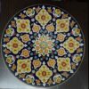 Decorative Pottery Plate In Persian Minakari Art Enamel Wall Plate