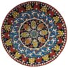 Decorative Pottery Wall Plate In Persian Minakari Enamelwork Handmade