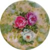 Decorative Pottery Plate for Table & Wall Decor Floral Design