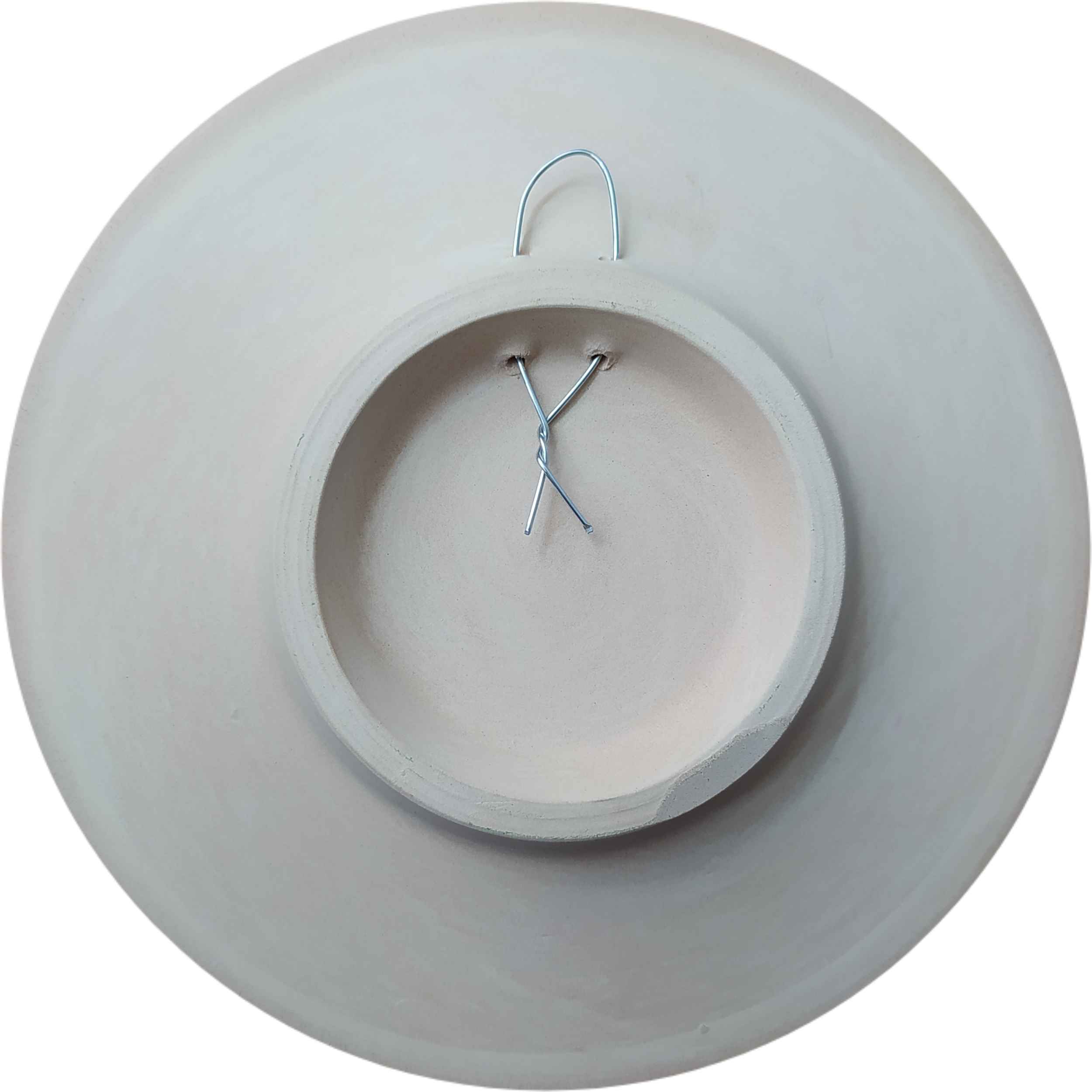 Decorative Pottery Plate for Table & Wall Decor Floral Design