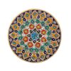 Decorative Pottery Plate with Persian Minakari Art Enamel Wall Decor Plate