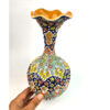 Decorative Pottery Vase with Persian Minakari Hand painted Enamel Art