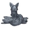 Decorative Sitting Fox on Tree Figurine - Charming Wildlife Sculpture