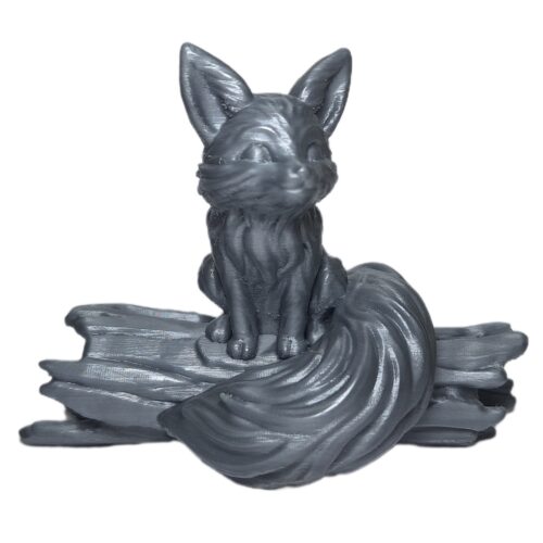 Decorative Sitting Fox on Tree Figurine – Charming Wildlife Sculpture