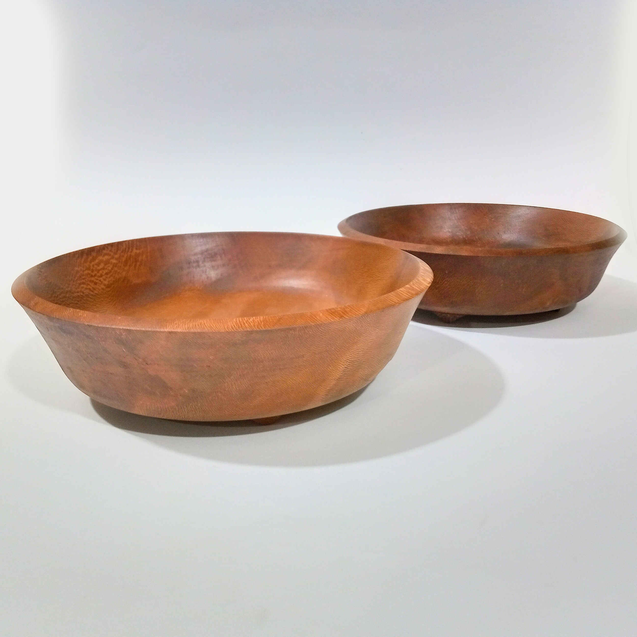 Decorative Wooden Bowl Made of Beech Wood in Rustic Style