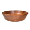 Decorative Wooden Bowl Made of Beech Wood in Rustic Style