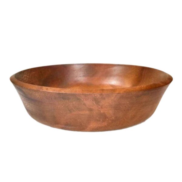 Decorative Wooden Bowl Made of Beech Wood in Rustic Style