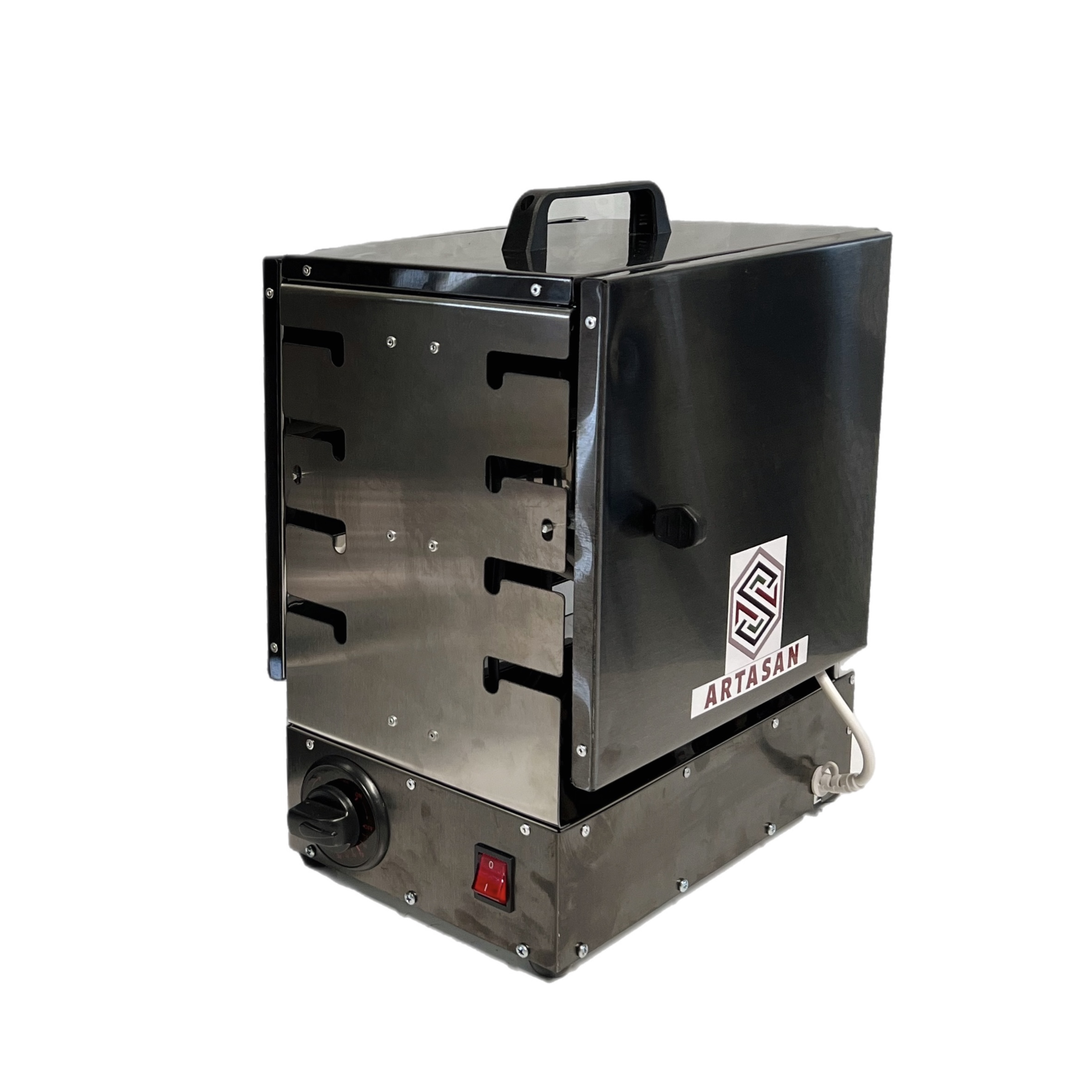 Electric Kebab Grill Burner – 12 Skewers, 2-Sided with Cooking Timer