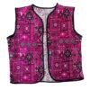 Embroidered Vest with Geometric Design for Women
