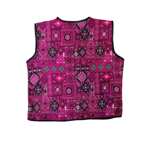 Embroidered Vest with Geometric Design for Women