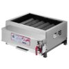 Gas and Charcoal Kebab Grill Burner - Steel with 6 Burners
