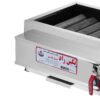 Gas and Charcoal Kebab Grill Burner - Steel with 6 Burners