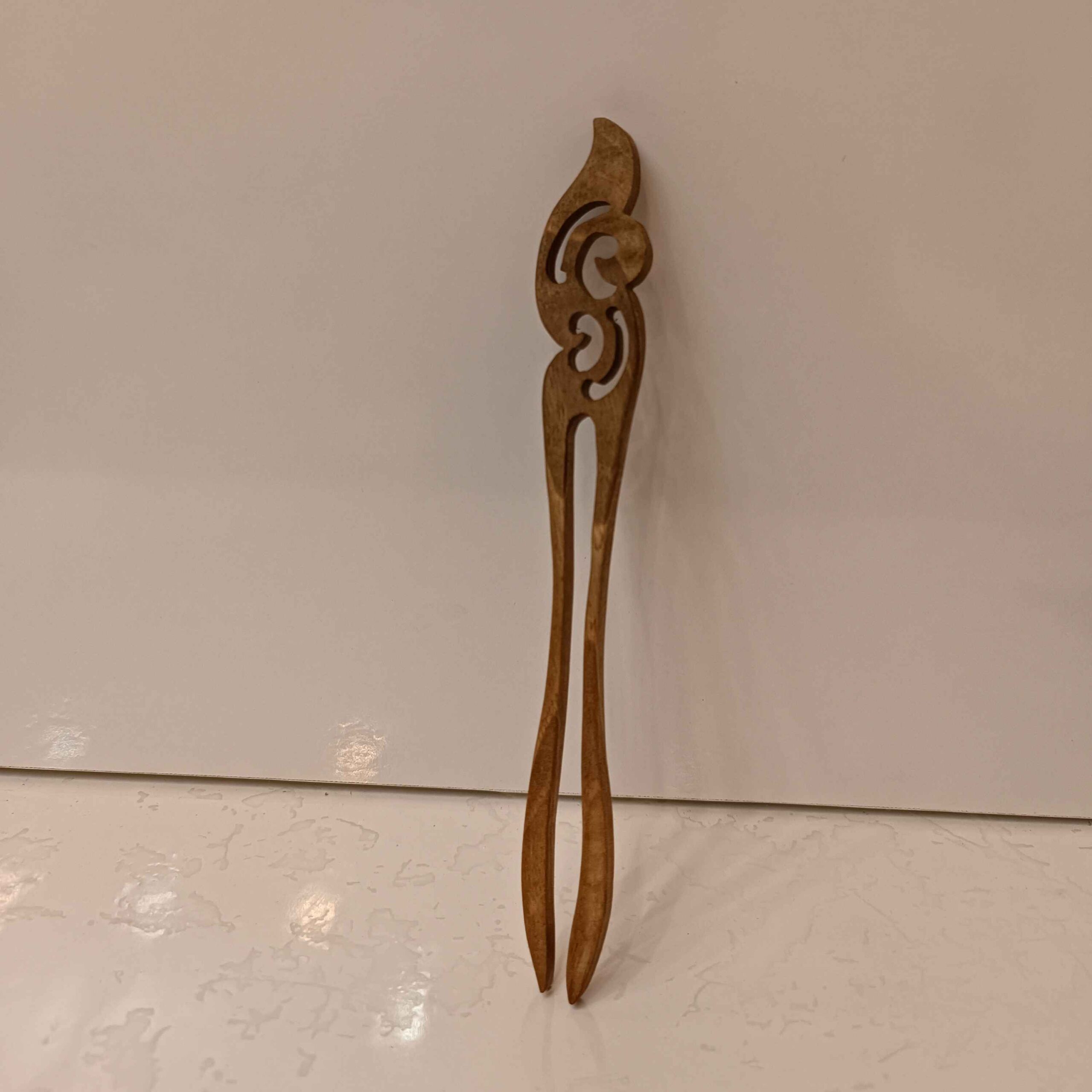 Hair Fork for Women Handcrafted with Walnut Wooden