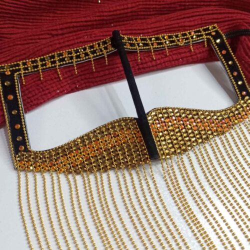 Handcrafted Battoulah Mask – Gulf Burqa Model Sahel