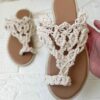 Handcrafted Bohemian Macrame Sling Back Sandals with Soft Sole – Perfect for Summer Styling