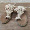 Handcrafted Bohemian Macrame Sling Back Sandals with Soft Sole – Perfect for Summer Styling