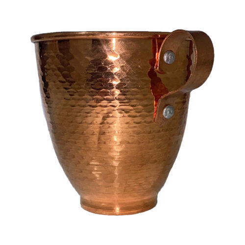 Persian Copper Cup – Handcrafted with Handle for Cold Drinks