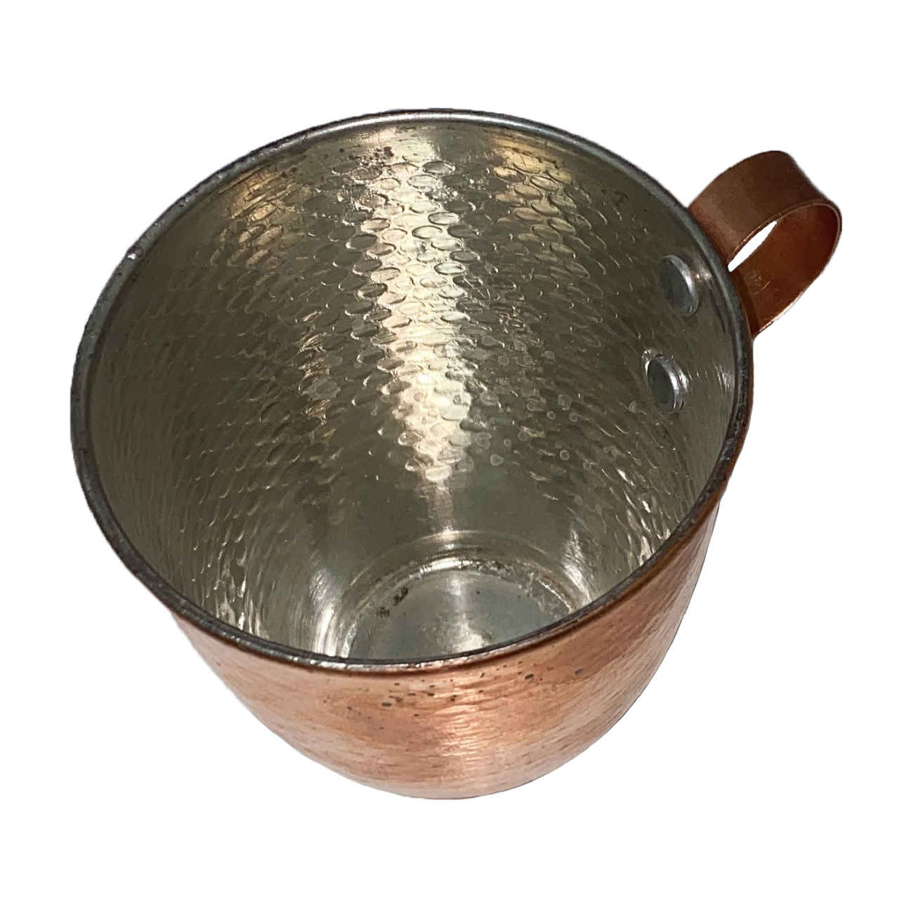 Persian Copper Cup – Handcrafted with Handle for Cold Drinks
