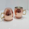 Persian Copper Cup - Handcrafted with Handle for Cold Drinks - Model Yas