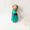 Amigurumi Handmade Crochet Stuffed Muslim Girl with Headscarf – Islamic Design | Soft Plush Toy for Kids